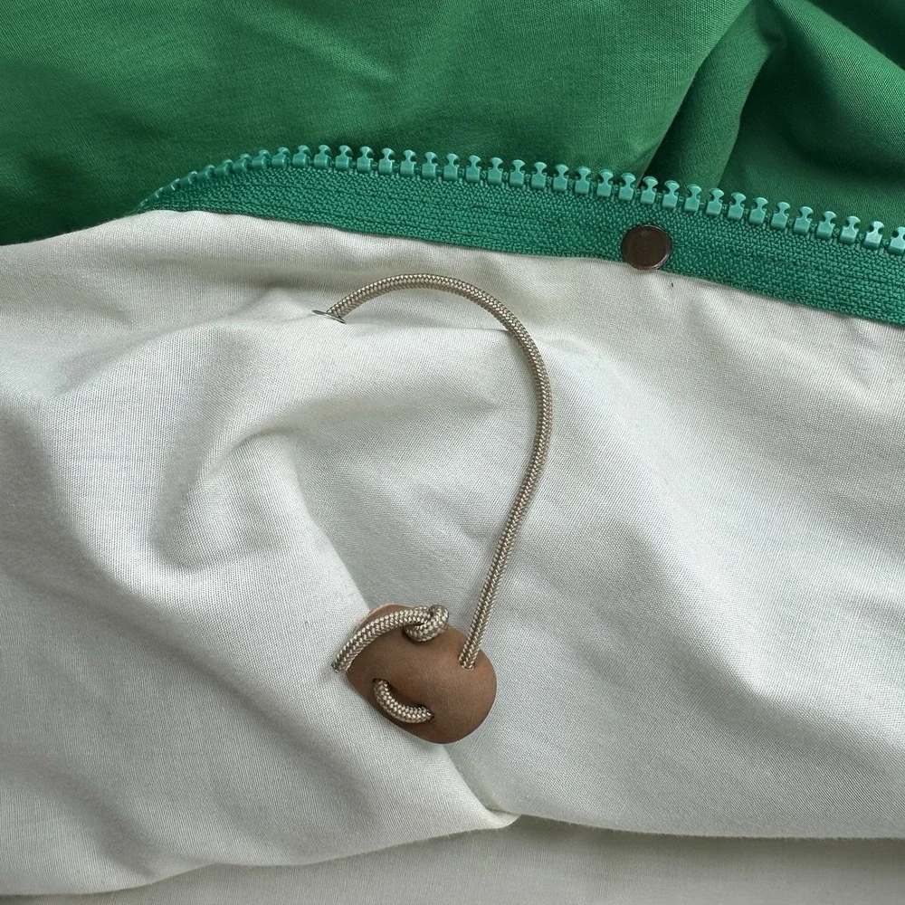 Vintage 90s Woolrich Waterproof Hooded Rain Jacket Kelly Green Size S Women's - Picture 7 of 14